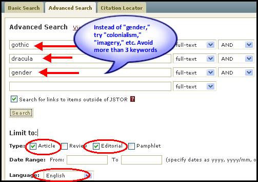 JSTOR Search Box sample with Suggestions