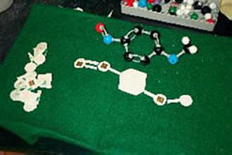 tactile aid for teaching molecular structure